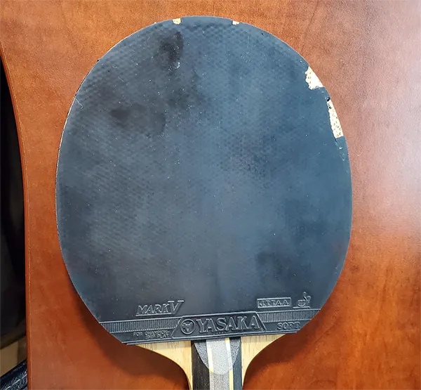 Example of a rubber that needs replacing