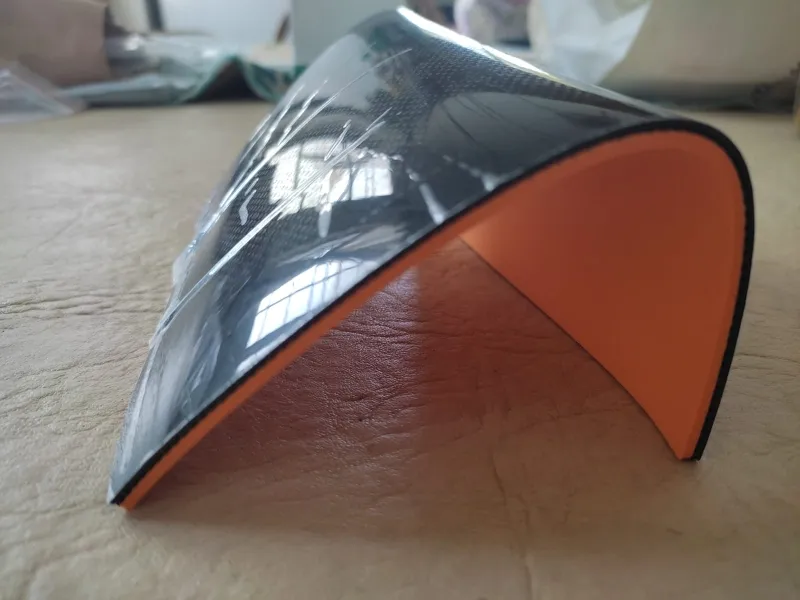 A picture of how the rubber came out of the Ziploc bag