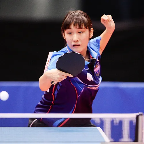 Kato Miyu using Butterfly Tenergy Rubber