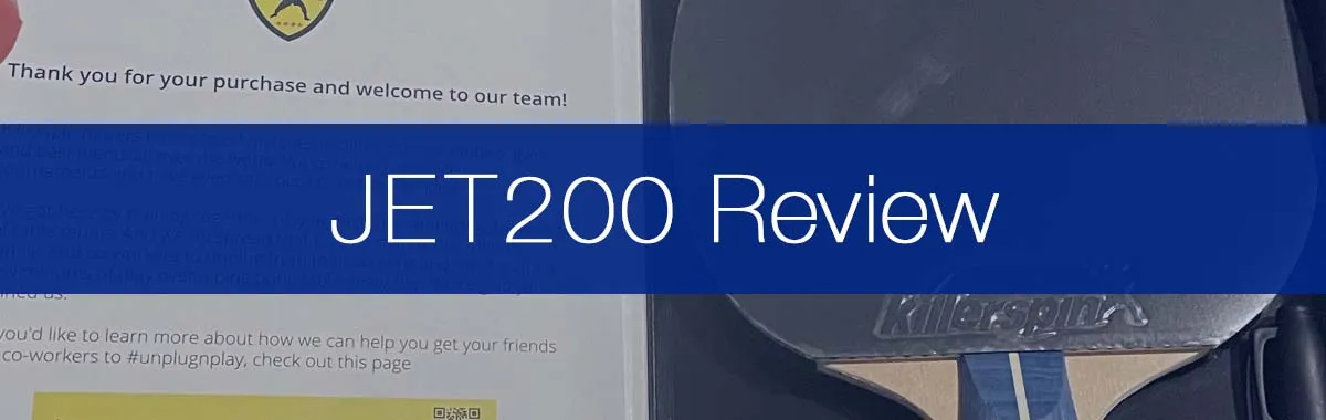 Killerspin JET200 Review by a Qualified Coach - A Good Racket For Beginners?