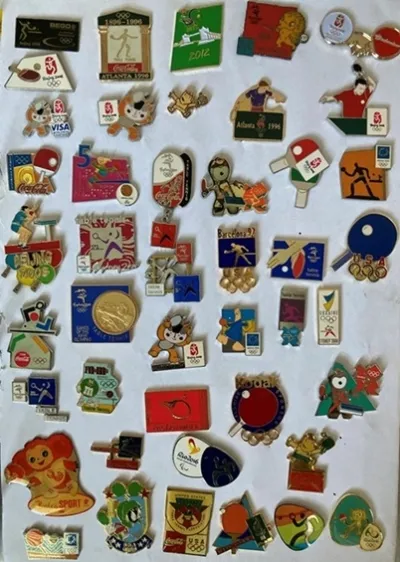 Largest Collection of Table Tennis (Ping Pong) Pins