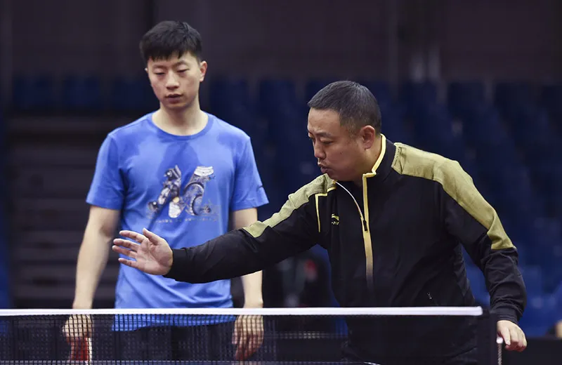 Luo Guoliang Training Ma Long