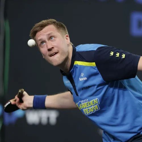 Mattias Falck using Yasaka Sweden racket