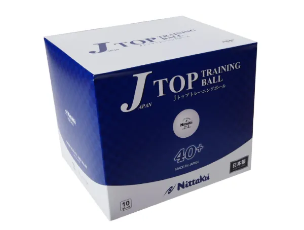Nittaku J-Top Training 40+ table tennis ball box, a 10-dozen pack made in Japan