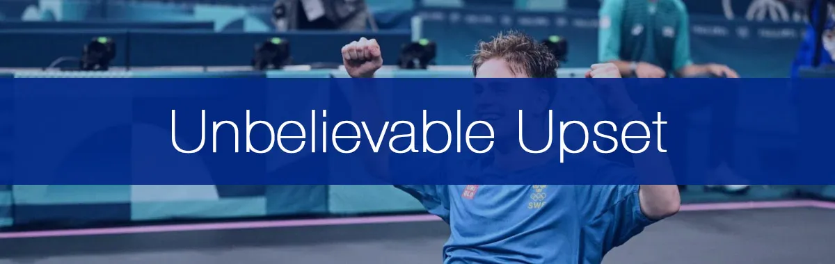 The Biggest Olympic Table Tennis Upset of All Time - Truls Moregardh's Magical Moment