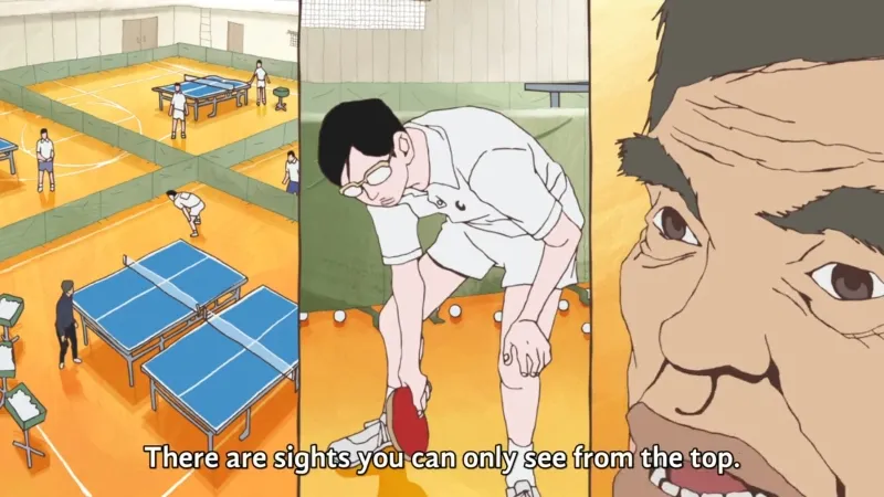 Screenshot of anime "Ping Pong"