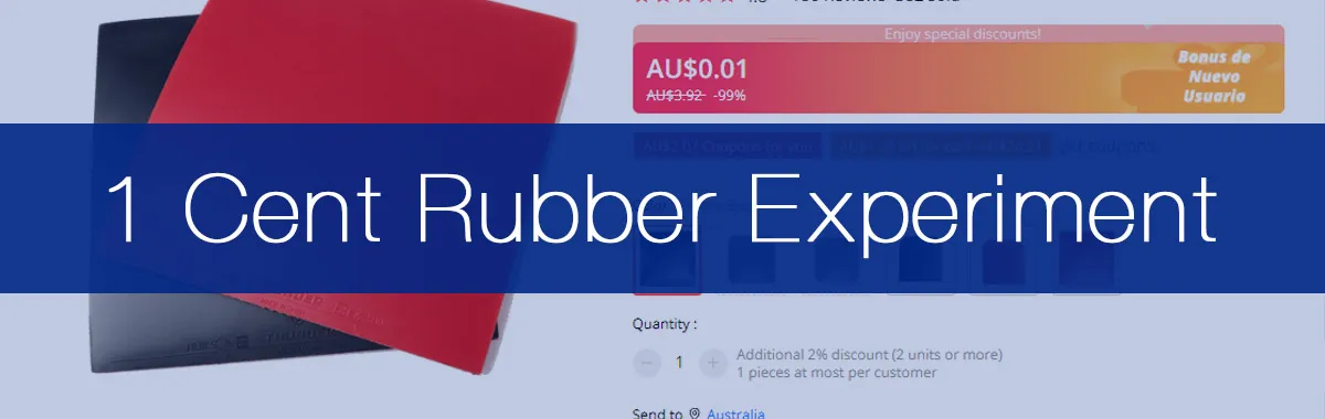Can You Play With A $0.01 Table Tennis Rubber?