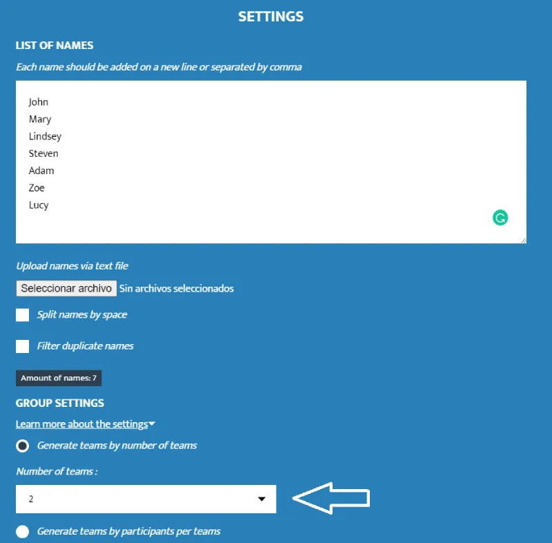 A graphic of the second step from the knockouts settings