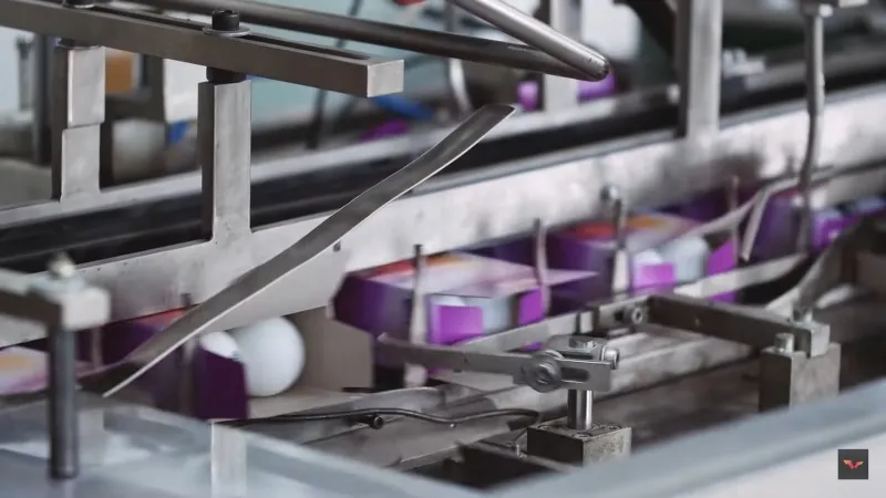 A picture of the Table Tennis Balls Packaging process