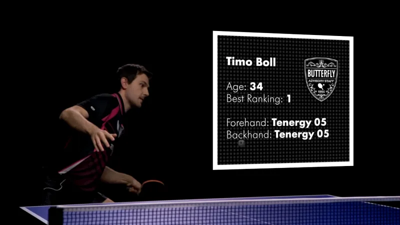 Timo Boll testing the Butterfly Tenergy 05
