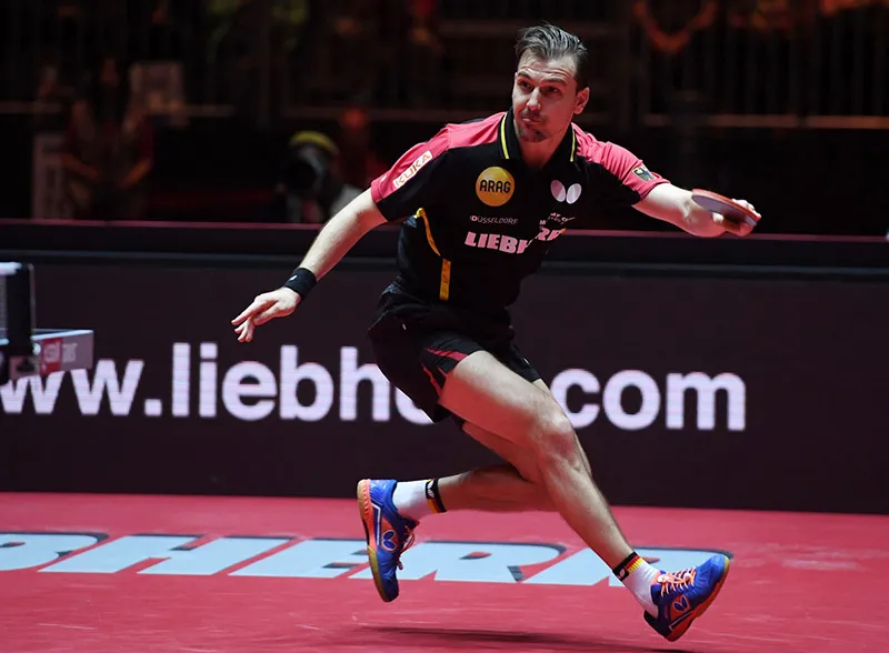 Timo Boll wearing Butterfly Lezoline