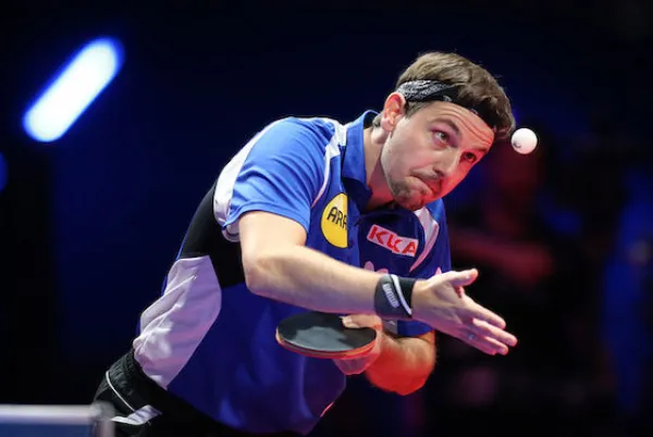 Timo Boll playing Table Tennis