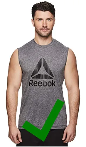 Wearing a sleeveless shirt - correct